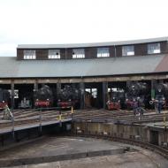 Blick auf den Lokschuppen #1, der für die Abstellung der Loks genutzt wird - Lokschuppenfest in Hanau (4.5.2019)