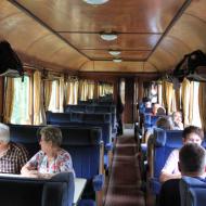 in kurzer Blick in den 1. Klasse Salonwagen vom 1928er Rheingold Express - Abschied von 01 118 (03.08.2018)
