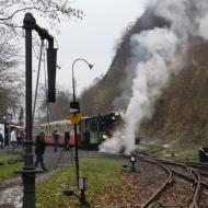 abfahrbereit im Bahnhof Brohl - Chiemsee Dampflok zu Gast auf der Brohltalbahn zur Adventszeit (10/11.12.2022)
