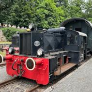 Köf 4807 - 1935 bei Krauss-Maffai gebaut - war mit dem zweiten Pendelzug unterwegs - Anheizertag bei den Osnabrücker Dampflokfreunden (2.6.2024)