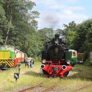 11sm der Brohltalbahn wieder unter Dampf + erste Rangierfahrten mit D4 im Bahnhof Brohl Lützel (15.6.2024)