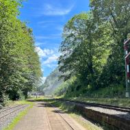 seit diesem Jahr gibt es ein Einfahr/Ausfahr-Signal am Bahnhof Brohl Lützel - 11sm der Brohltalbahn wieder unter Dampf + erste Rangierfahrten mit D4 (15.6.2024)