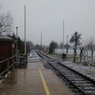 winterliche Impressionen von der BÃ¶rdebahn / BÃ¶rde Express / RB 28 - Haltestelle ZÃ¼lpich Nemmenich (06.03.2016)