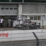 Porsche 919 Hybrid auf der Nürburgring Grand Prix Strecke - ein Schwesterwagen des 2015 LeMans Siegers (27.07.2015)