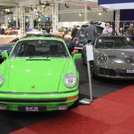 Porsche 911 G-Modell mit noch schmaler Karosserie im Größenvergleich mit einem 991 - Interclassics Maastricht 2019