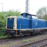 Ersatzlok 212 372-7 vom DB Koblenz im Bahnhof Wittlich Hbf (29.04.2018) - Dampfspektakel 2018