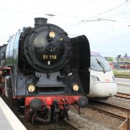 01 118 im Bahnhof Frankfurt Höchst - HEF Pfingstdampf 2018