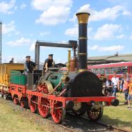 der Nachbau vom Adler-Zug stand für Mitfahrten zur Verfügung - DB Museum Koblenz - Sommerfest 2018 (16.06.2018)