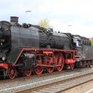 Bereit für die Pendelfahrt nach Nidda - mit 01 118 in die Wetterau (27.4.2019)