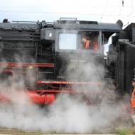 Wasserfassen und Abschmieren in Neuwied - Abschied von 01 118 (03.08.2018)