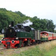 Dampflok 11sm in der Nähe der Autobahnbrücke nahe Niederzissen - Eröffnung der Dampf-Saison auf der Brohltalbahn (17.07.2020)