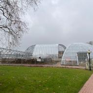 Blick auf die neuen Glasgewächshauser #2 - Winter in der Kölner Flora (10.01.2020)