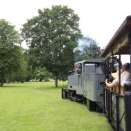 Unterwegs mit Dampflok 11 (eine  Jung HF 110 C Baujahr 1952) - Feldbahnmuseum in Frankfurt/Main: Saisoneröffnung 2021 (04.07.2021)