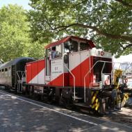 D1 der HFM am Startpunkt der Strecke - Pendelfahrt auf der Frankfurter Hafenbahn (27.7.2022)