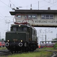 E93 07 wurde wieder fahrend bei der Parade präsentiert - DB Museum Koblenz - Sommerfest 2024 (1/2.6.2024)
