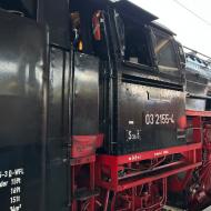 das Führerhaus und Tender von 03 2155-4 - Adventsfahrten der Berliner Eisenbahnfreunde mit 03 2155-4 (30.11.2024)