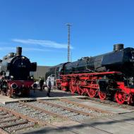 38 3772 wurde nur ausgestellt, 01 1104 konnte auch besichtigt werden ** Lokschuppenfest im historischen Bahnbetriebswerk Hanau (13./14.6.2026)