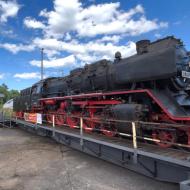 50 3552-2 wurde vor den Führerstandsmitfahrten auf der Drehscheibe gedreht ** Lokschuppenfest im historischen Bahnbetriebswerk Hanau (13./14.6.2026)