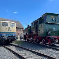Gastlok 151 129-4 von KonRail war neben dem Lokschuppen abgestellt ** Lokschuppenfest im historischen Bahnbetriebswerk Hanau (13./14.6.2026)