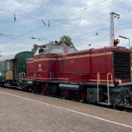 abfahrbereit in Salzbergen - Sonderzug mit V65 001 anläßlich der Bahnhofswiederöffnung in Lingen (28.6.2026)