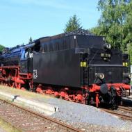 Rückfahrt: 01 118 rückwärts von Ebermannstadt, Forchheim nach Hallstadt. Hier wurde die Lok umgespannt und vorwärts nach Frankfurt zu fahren (04.06.2015).