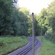 Drachenfelsbahn - Blick auf die Steckenführung