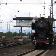 01 150 stand beim DB Museum Koblenz Sommerfest für Führerstandsmitfahrten zur Verfügung (18.06.2016)